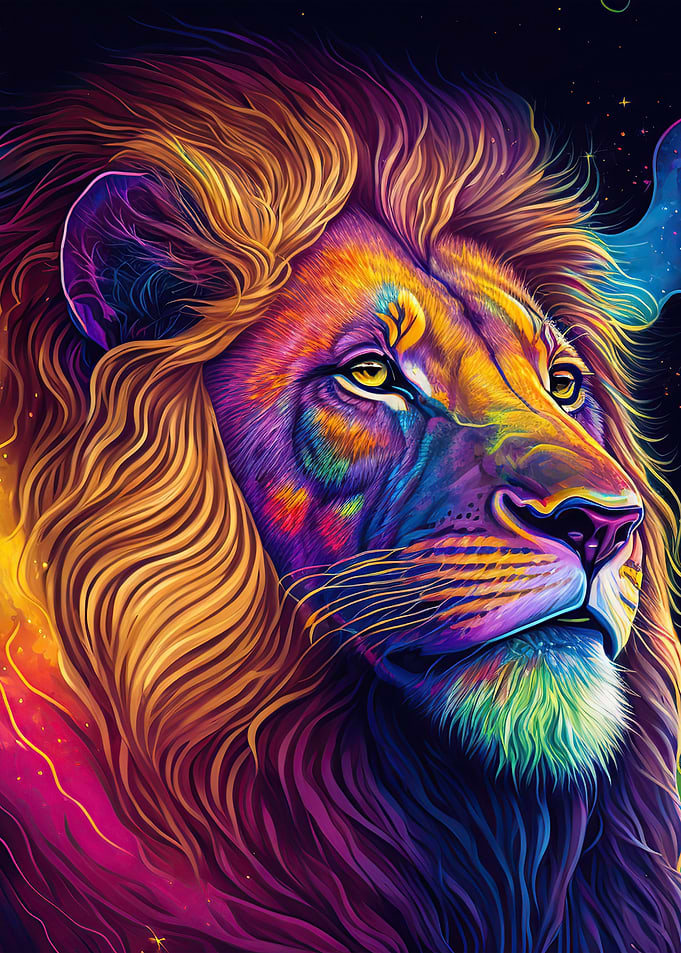 Lion neon