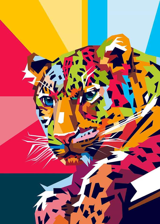 Leopard Pop Art