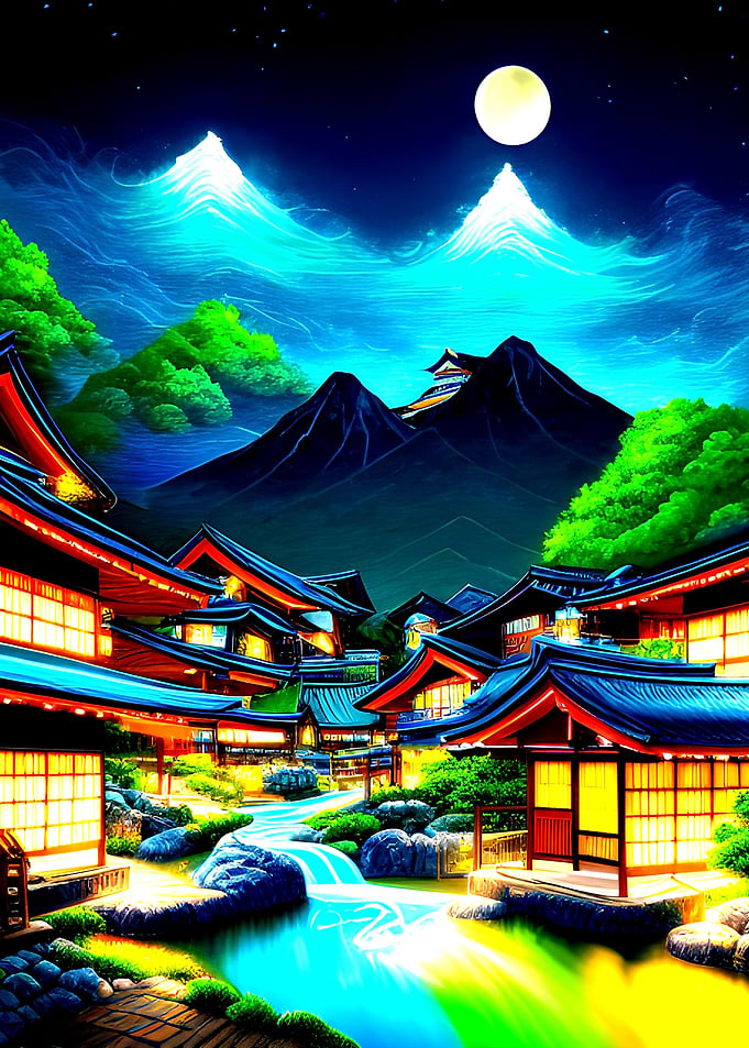 Beautiful Japanese Village