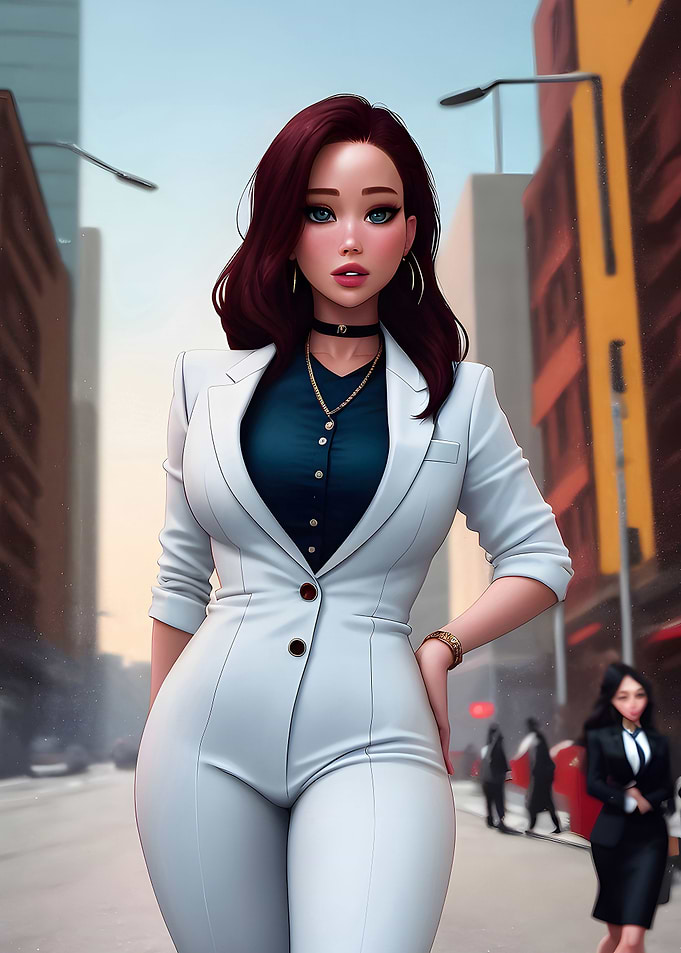 Anime Businesswoman