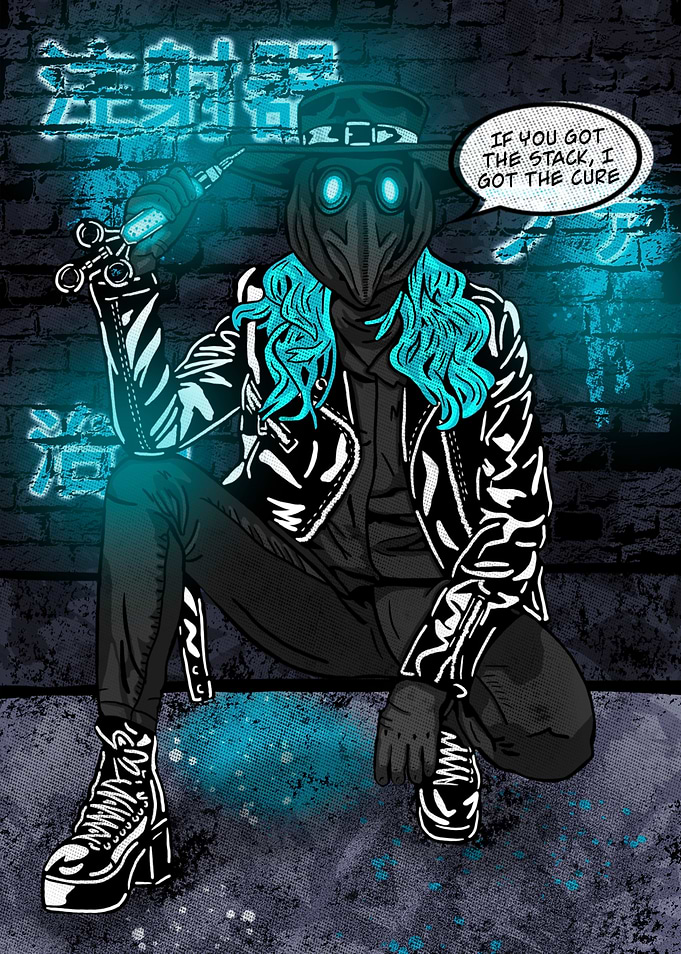 Cyberpunk Plague Doctor