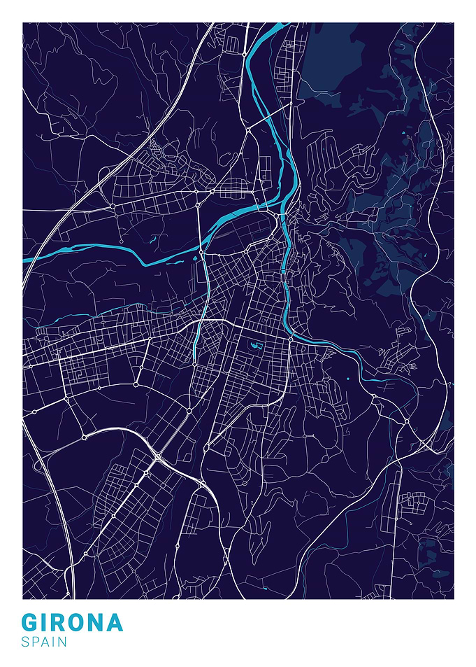Girona City Map
