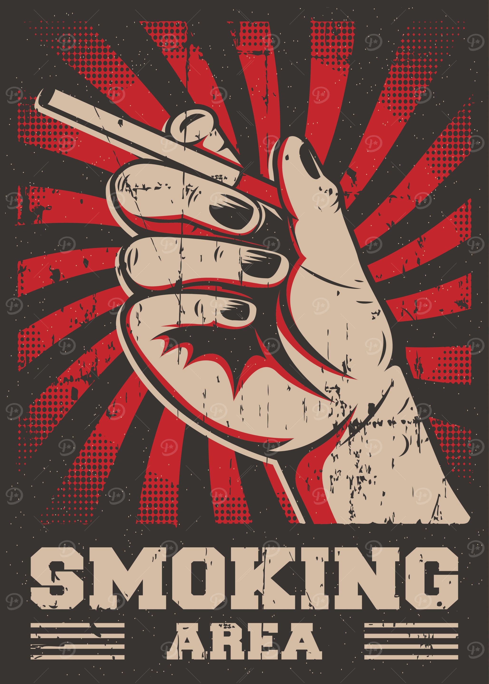 Smoking Area Pop Art