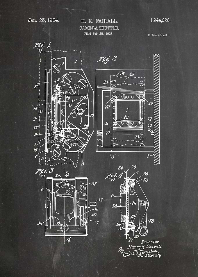 camera shuttle patent