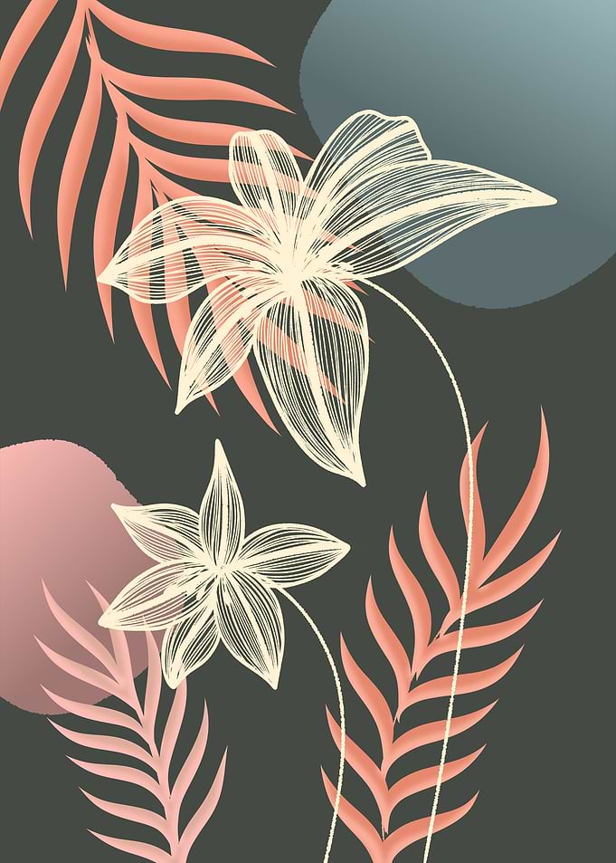 Jasmine Flower Line Art