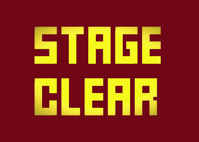 Text stage clear front yel
