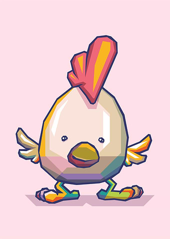 Cute Chicks Popart