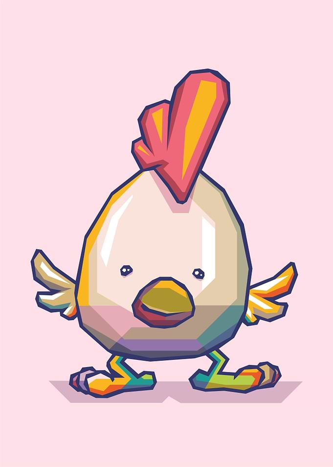 Cute Chicks Popart