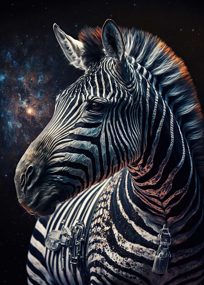 Zebra astronaut
