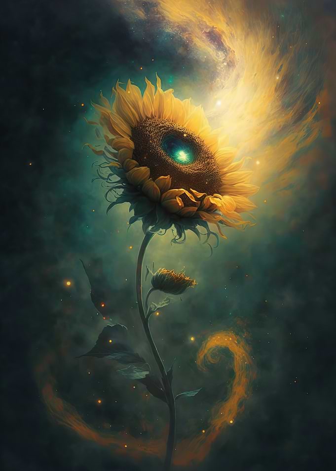 Universe sunflower