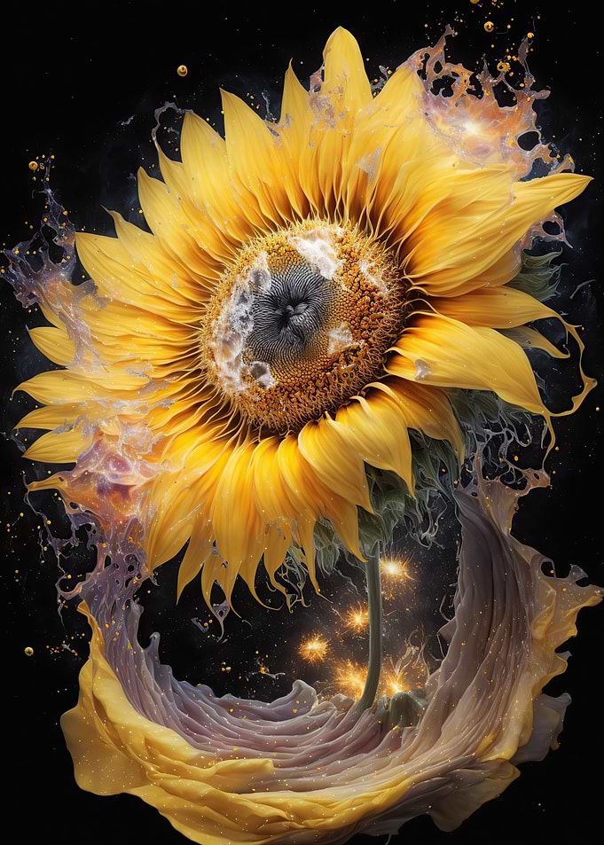 Universe sunflower