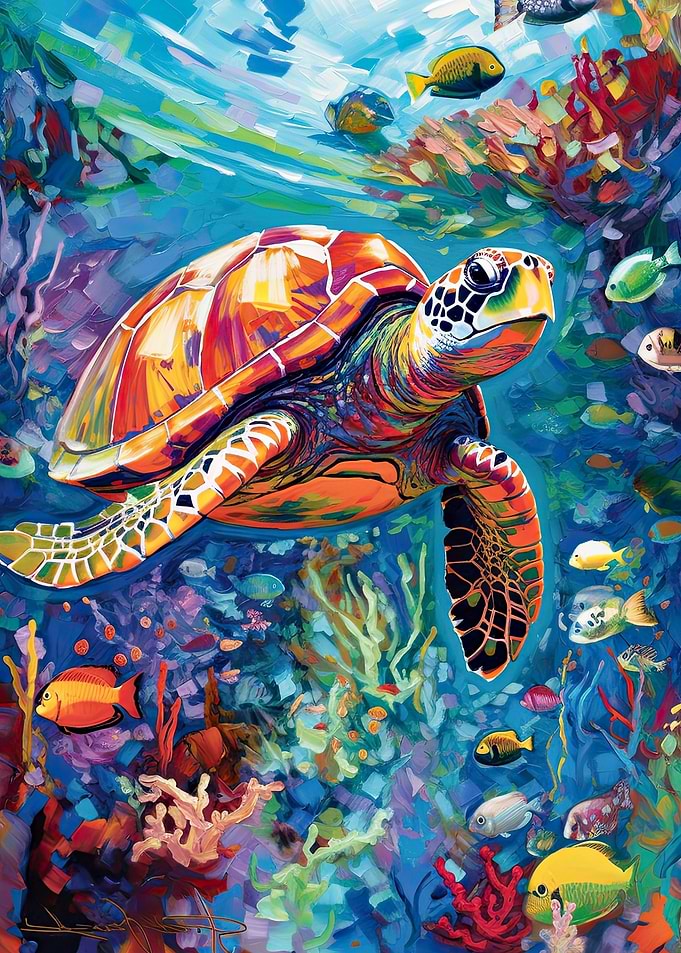 Vibrant Turtle
