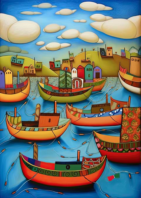 Nautical Art — living room metal wall art