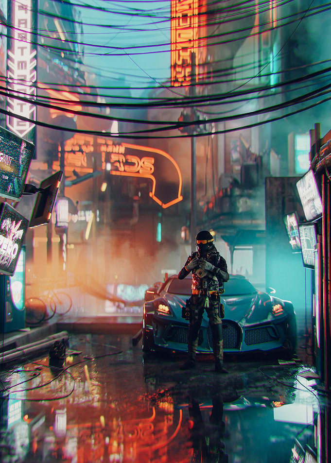 Cyberpunk Soldier
