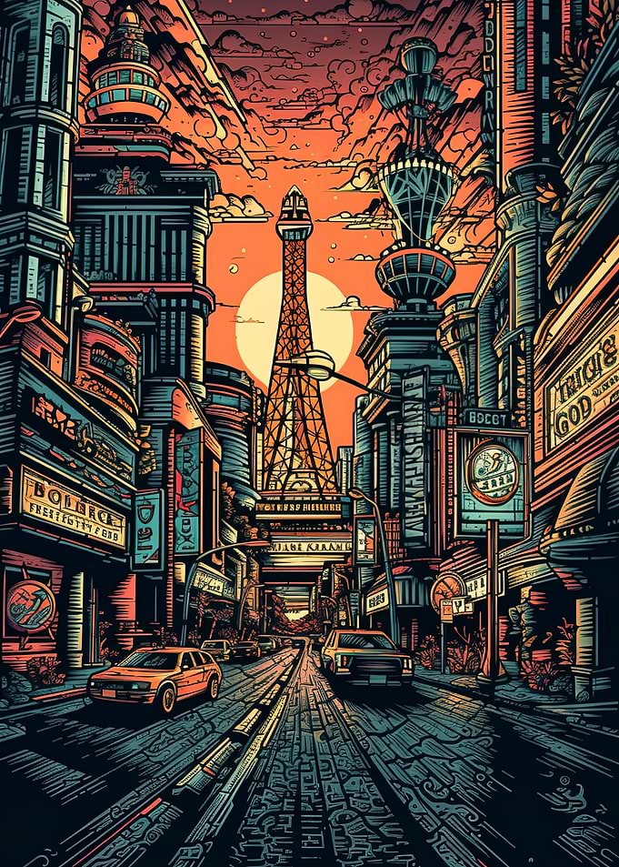 Las Vegas illustration