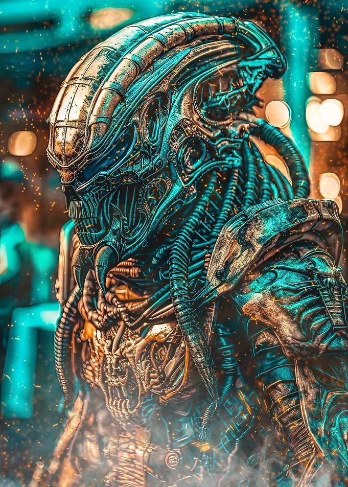 Portrait of a fierce Alien