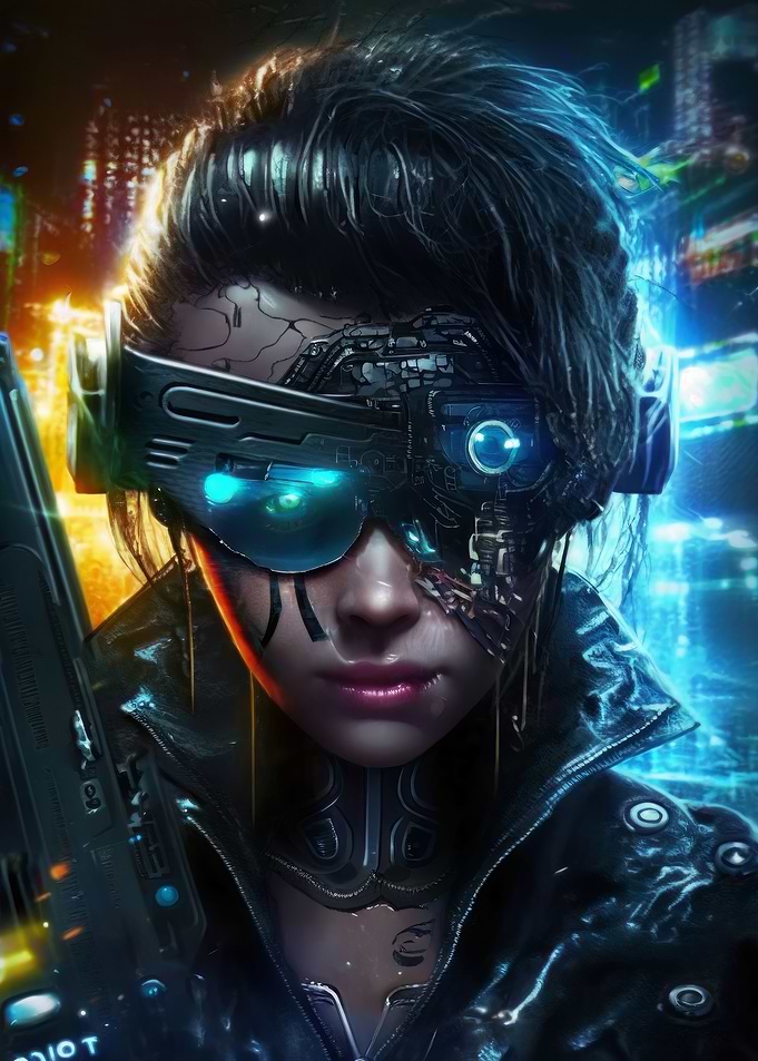 T 1000 Robot girl