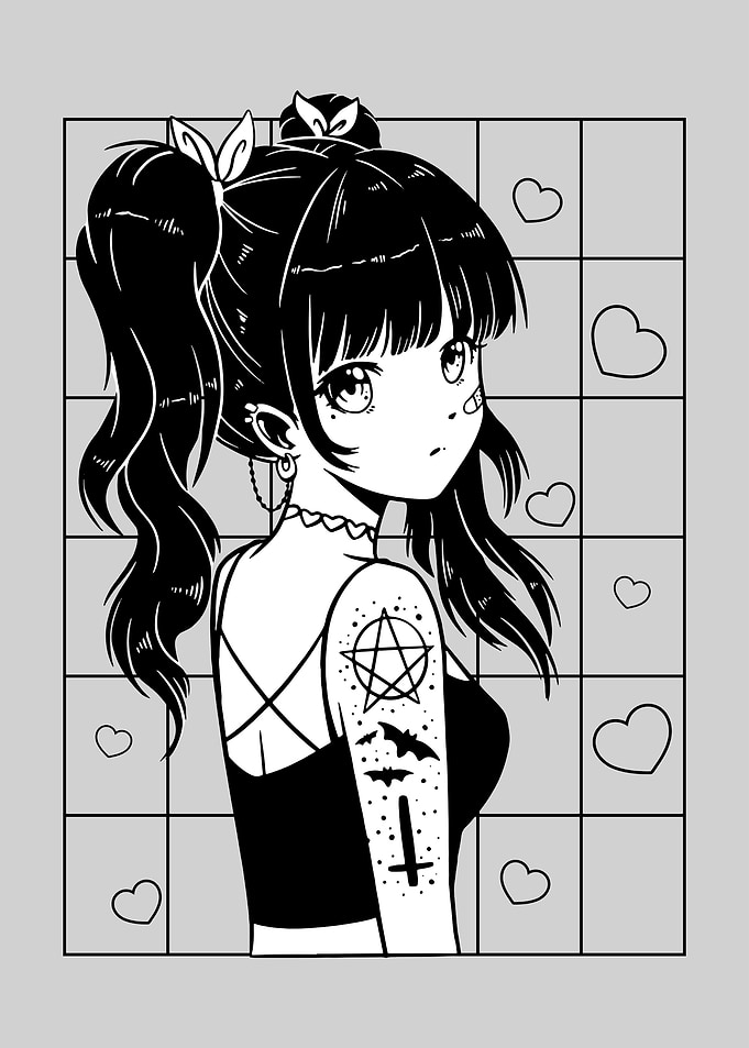 Anime Goth Girl