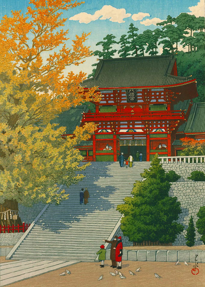 Tsuruoka Hachimangu UkiyoE