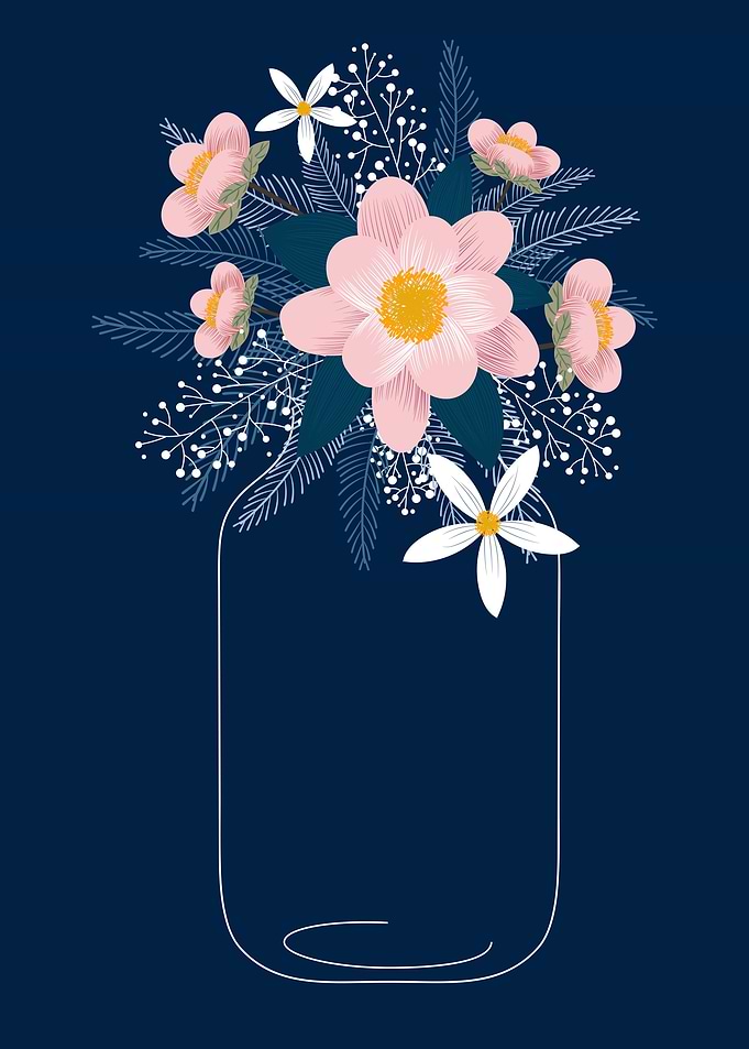 Blooming Pink Flowers