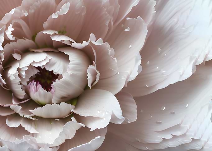 Peony flower macro