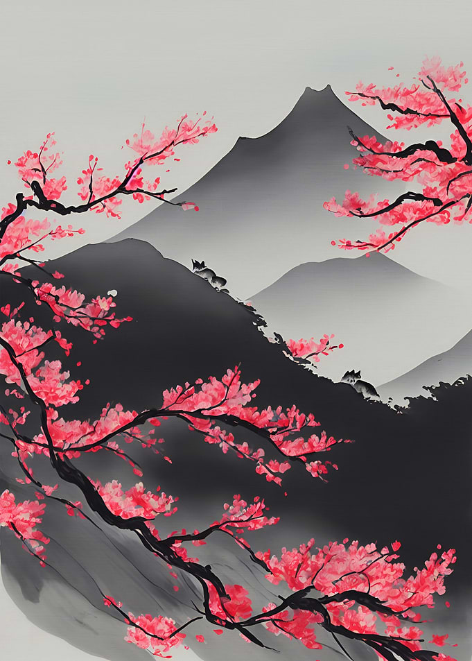 Japanese Ink Wash Painting