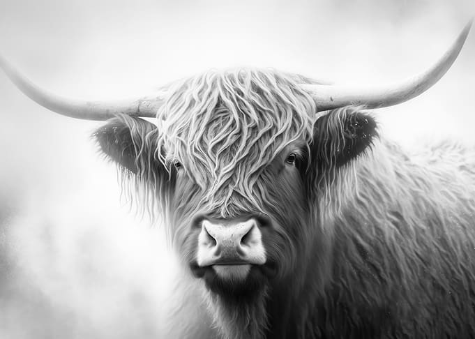 Highland Cattle Portrait 2