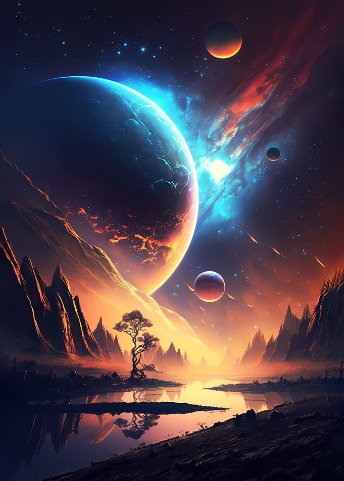 Lake Of Planet Landscape
