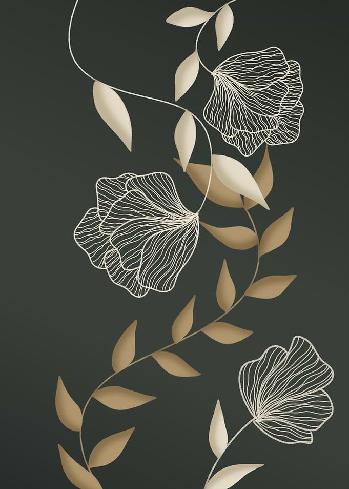 Flowers With Brown Leaves