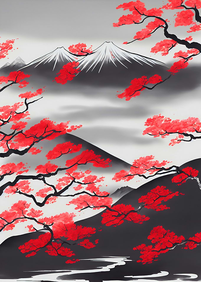 Japanese Ink Wash Painting