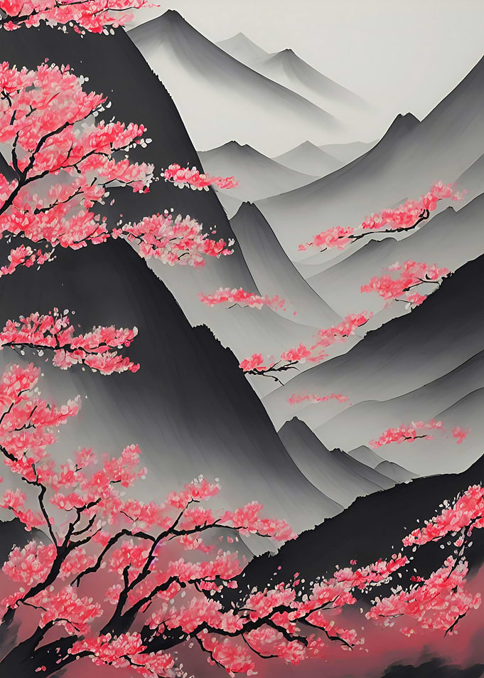 Japanese Ink Wash Painting