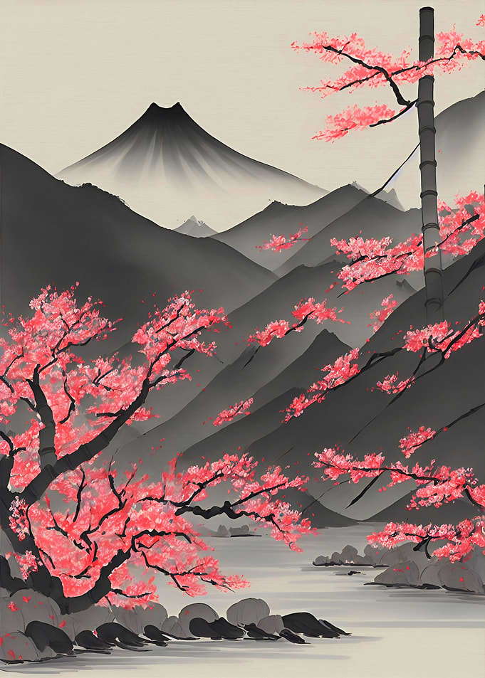 Japanese Ink Wash Painting