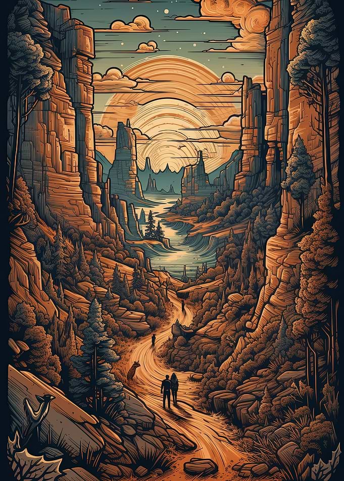 Bryce canyon landscape