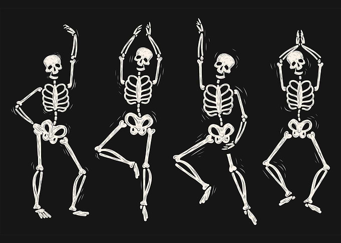Funny Skeletons Dancing