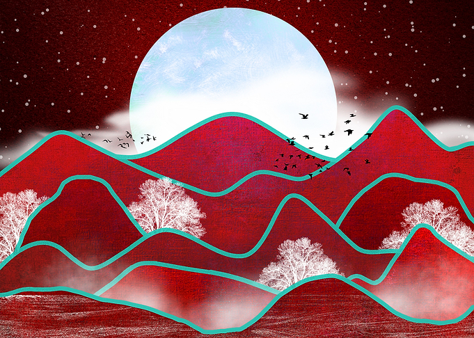 Red Moonrise