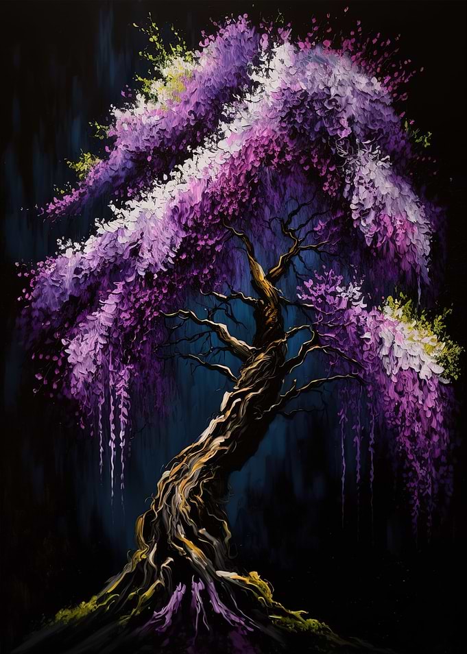 Colorful Wisteria Tree
