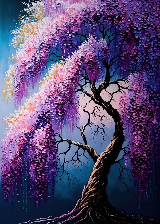 Wisteria Tree Colorful