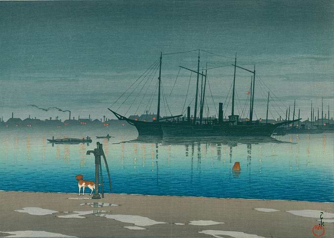After Rain Ukiyo E Tokyo