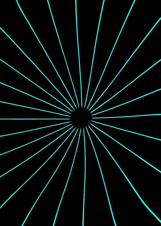 minimalistic bright circle
