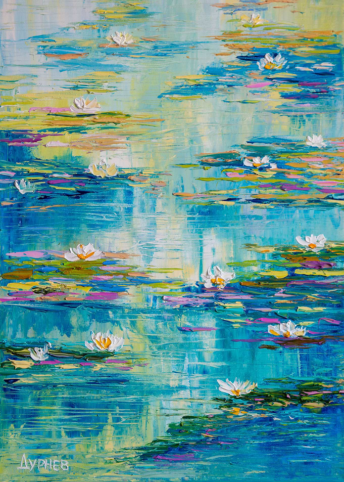 Blue pond