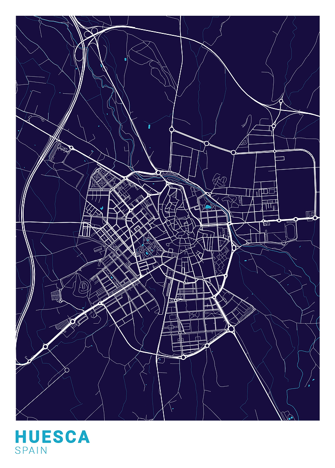 Huesca City Map