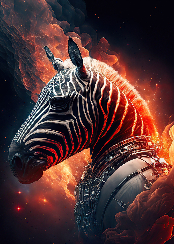 Zebra Astronaut