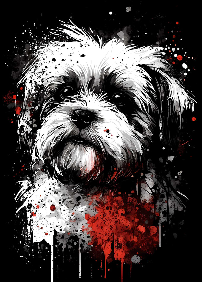 Maltese Dog Portrait