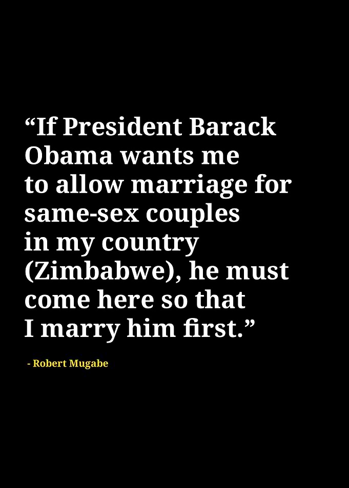 Robert Mugabe quotes