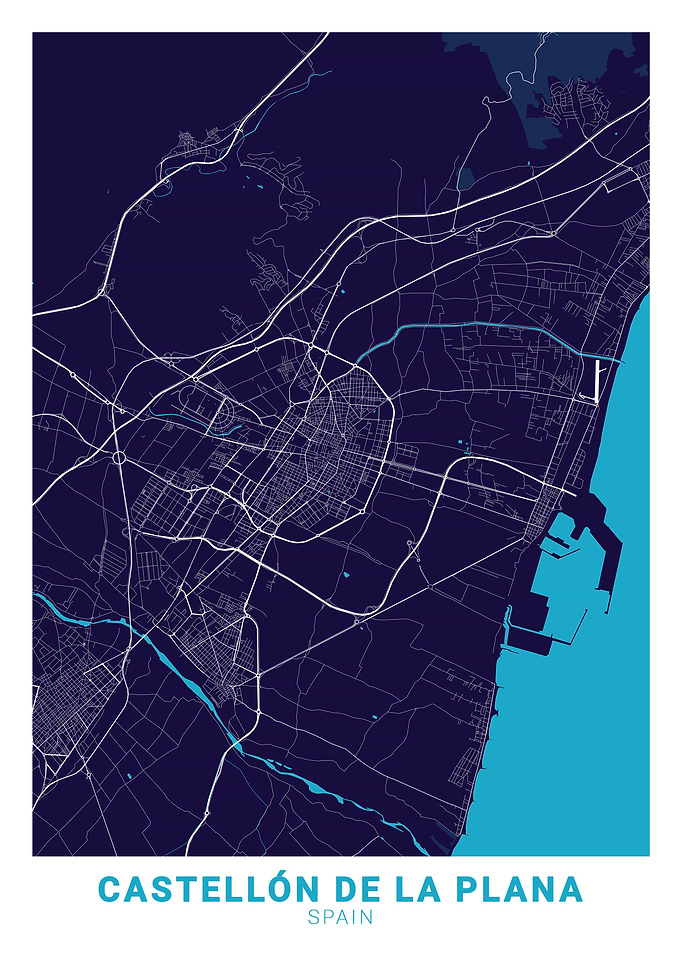 Castellon City Map