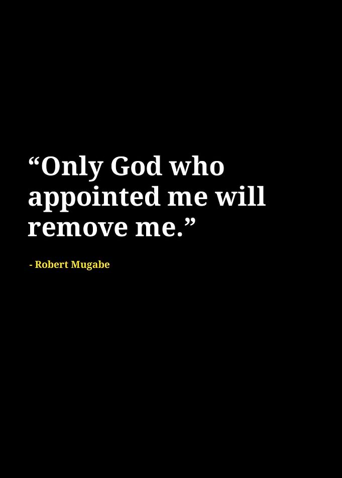 Robert Mugabe quotes