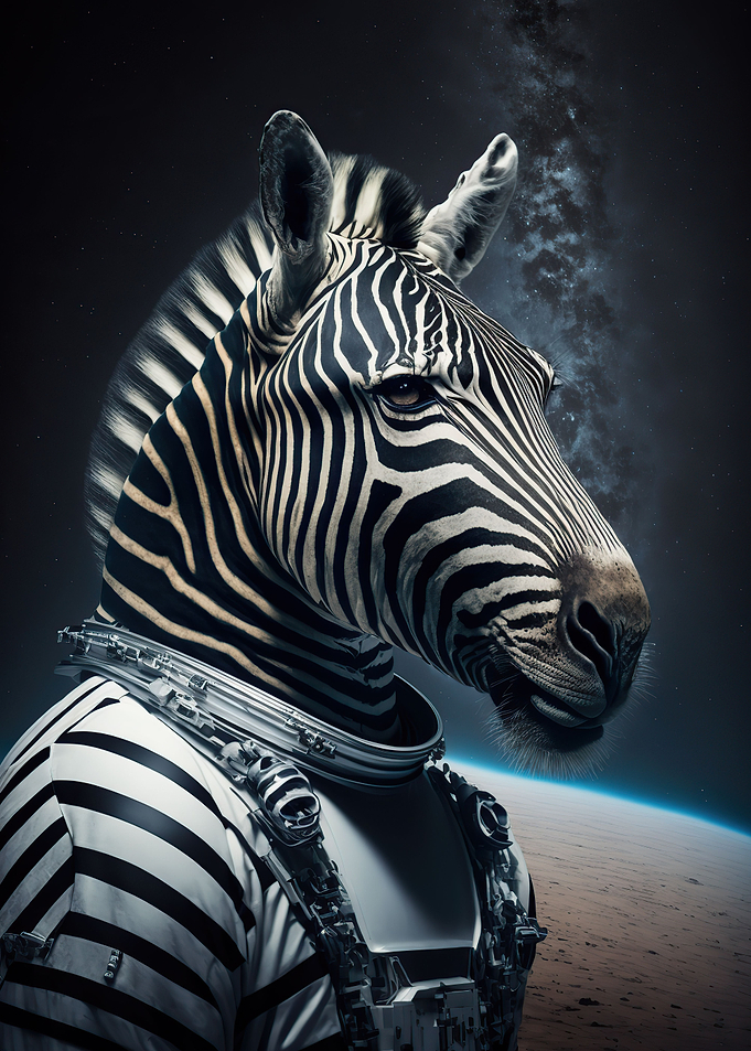 Zebra Astronaut