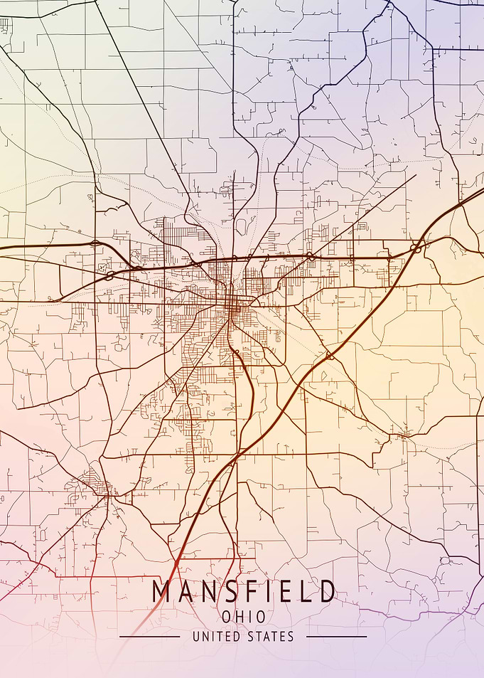Mansfield USA City Map