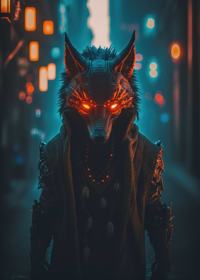 The Cyberpunk Dark Fox