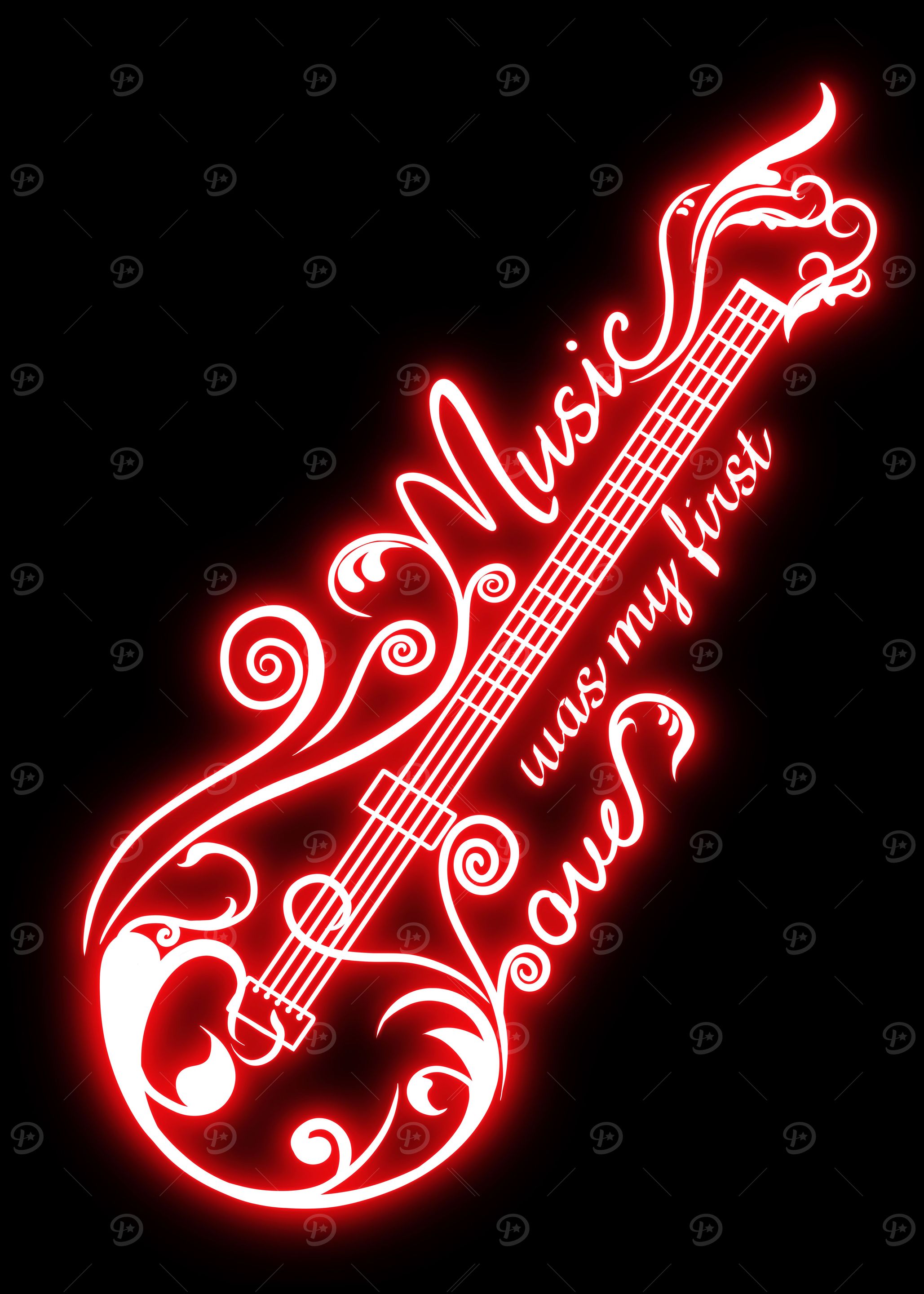 Guitar neon